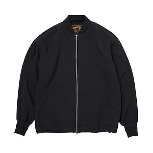 PE RIB SHORT BLOUSON / リブショートブルゾン (BLACK)