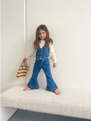 【即納/送料無料】twin collective / Farrah Flare Jean - Western Blue