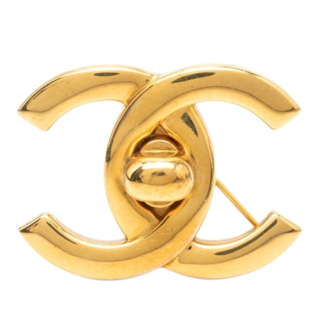 シャネル ココマーク ヴィンテージ ブローチ 96P ゴールド メッキ レディース CHANEL 【中古】
