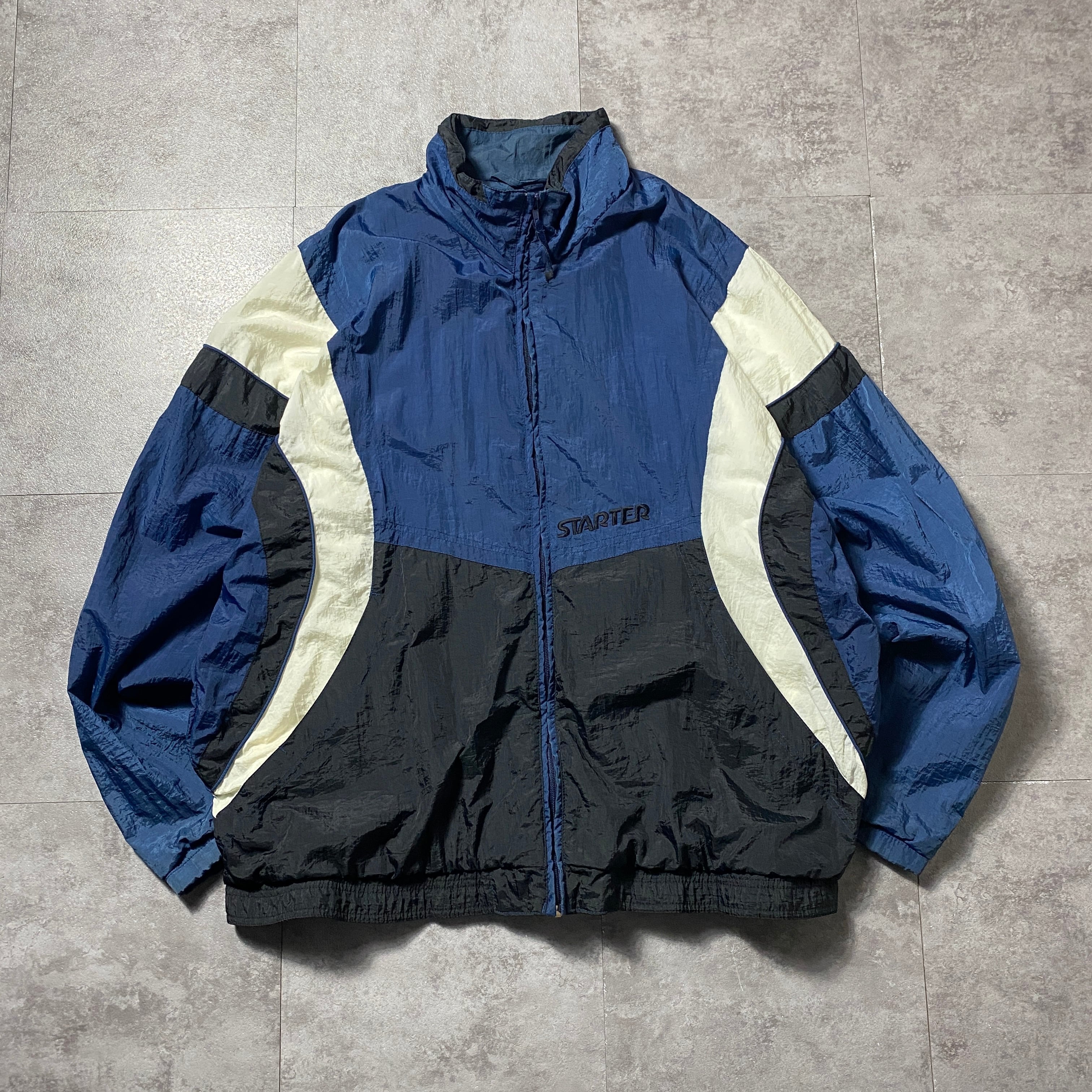 90's 00's STARTER スターター 刺繍ロゴ クレイジーパターン ナイロン