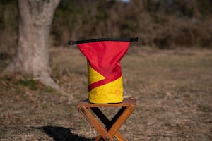 マルチポーチ Journey pouch イエロー×レッド