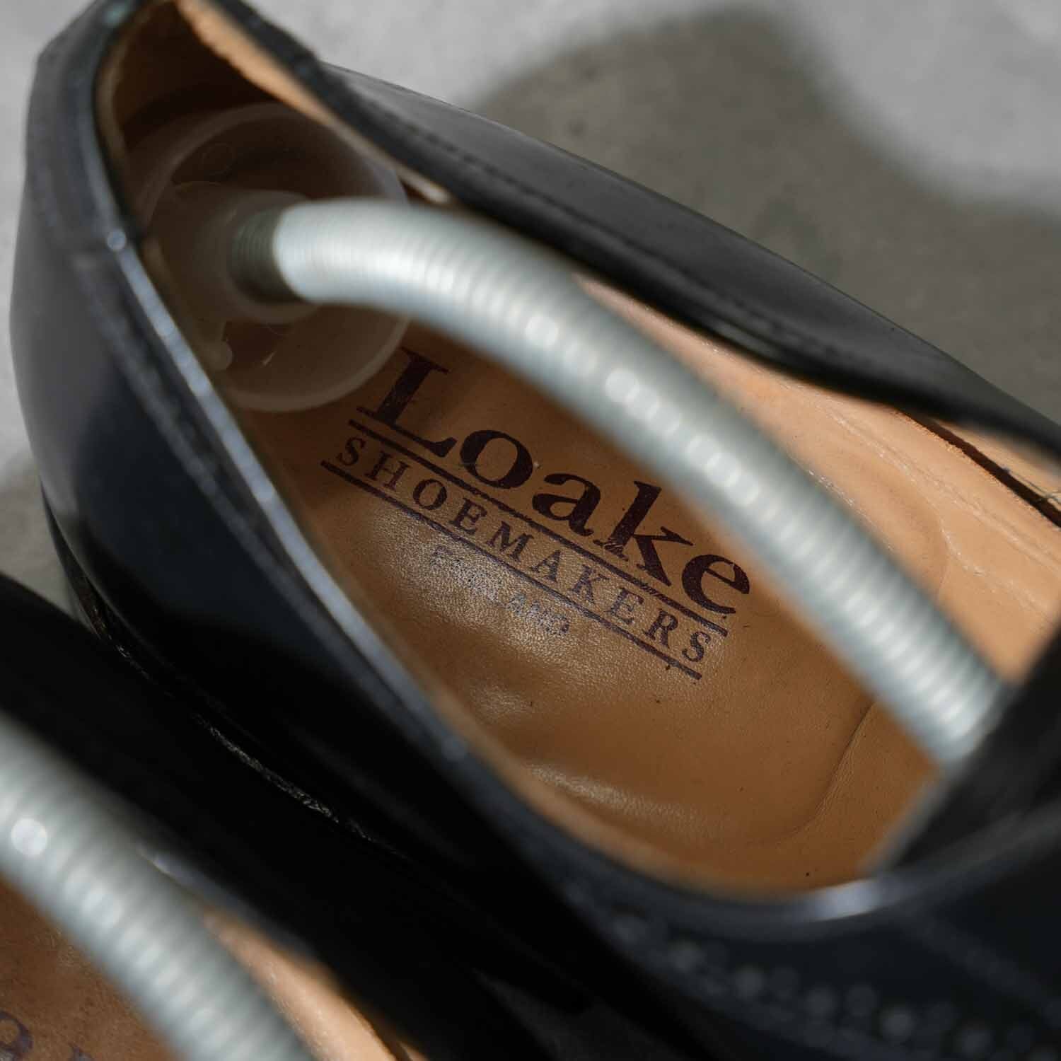 Loake ローク ウイングチップ レザーシューズ ブラック イングランド製