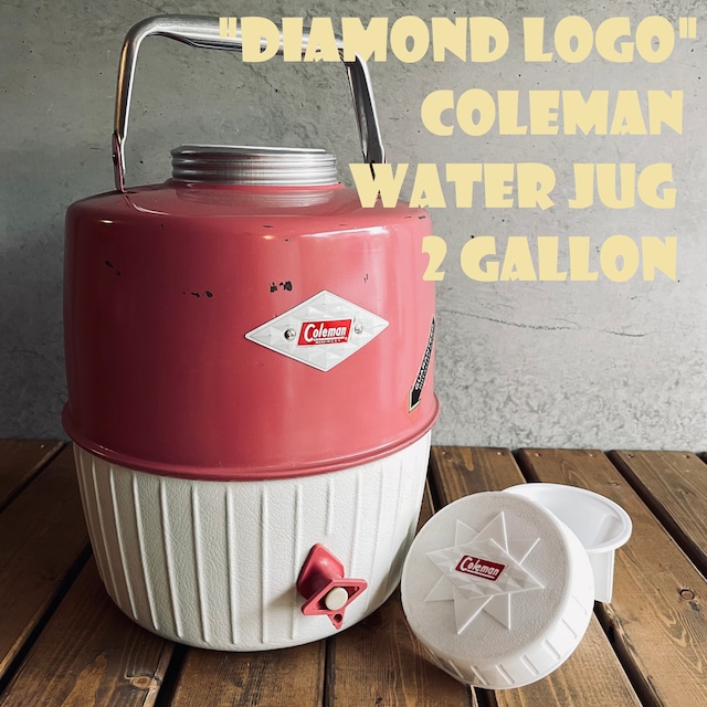 コールマン ウォータージャグ ダイヤモンドロゴ 2ガロン ビンテージ グリーン 1963年5月製造 COLEMAN 箱付き 未使用 デッドストック NOS
