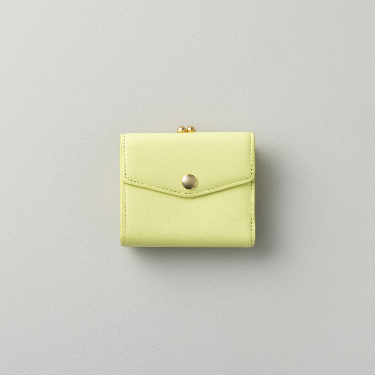 【SALE 20% OFF】がま口2つ折り財布| 限定色 -ライムソーダ・グレージュ・アイボリーホワイト