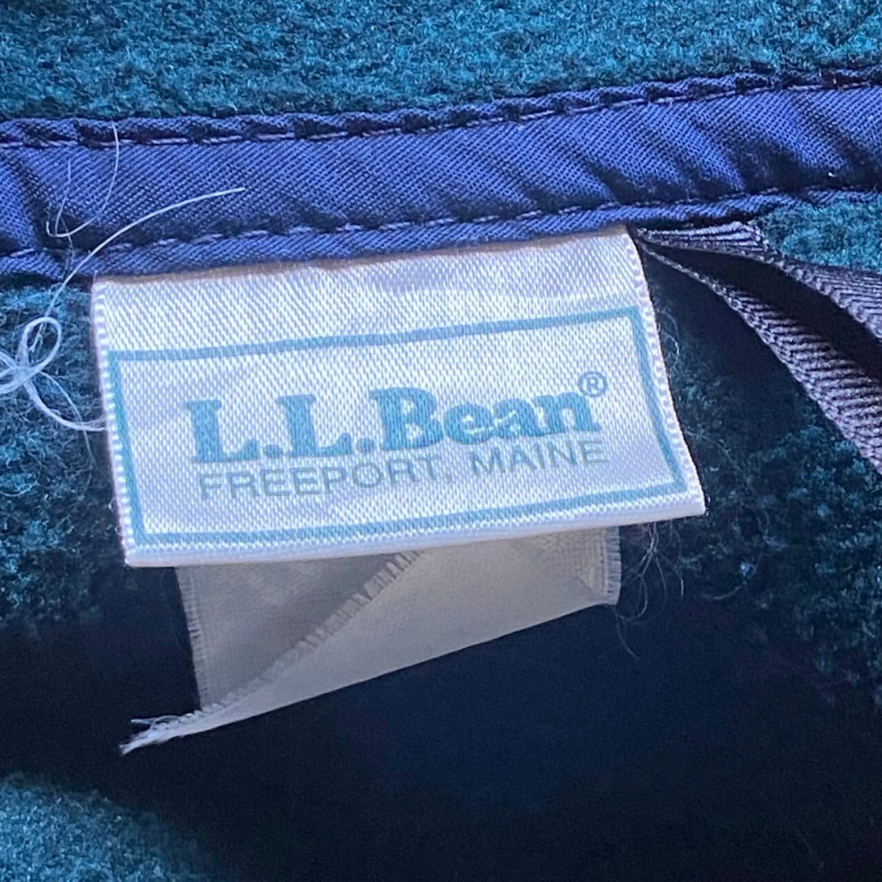 90s L.L.Bean ハーフジップ フリース L グリーン