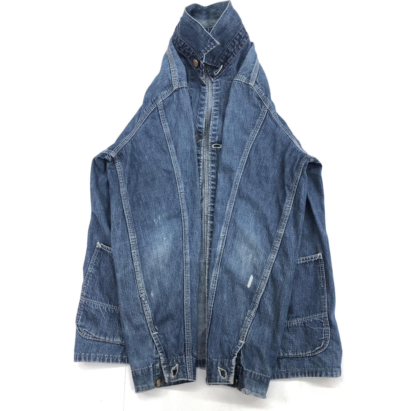 t*r様 古着 50-60年代 Unknown デニム ワークジャケット カバー UNKNOWN 50年代あたり SANFORIZED デニムカバーオール ワーク