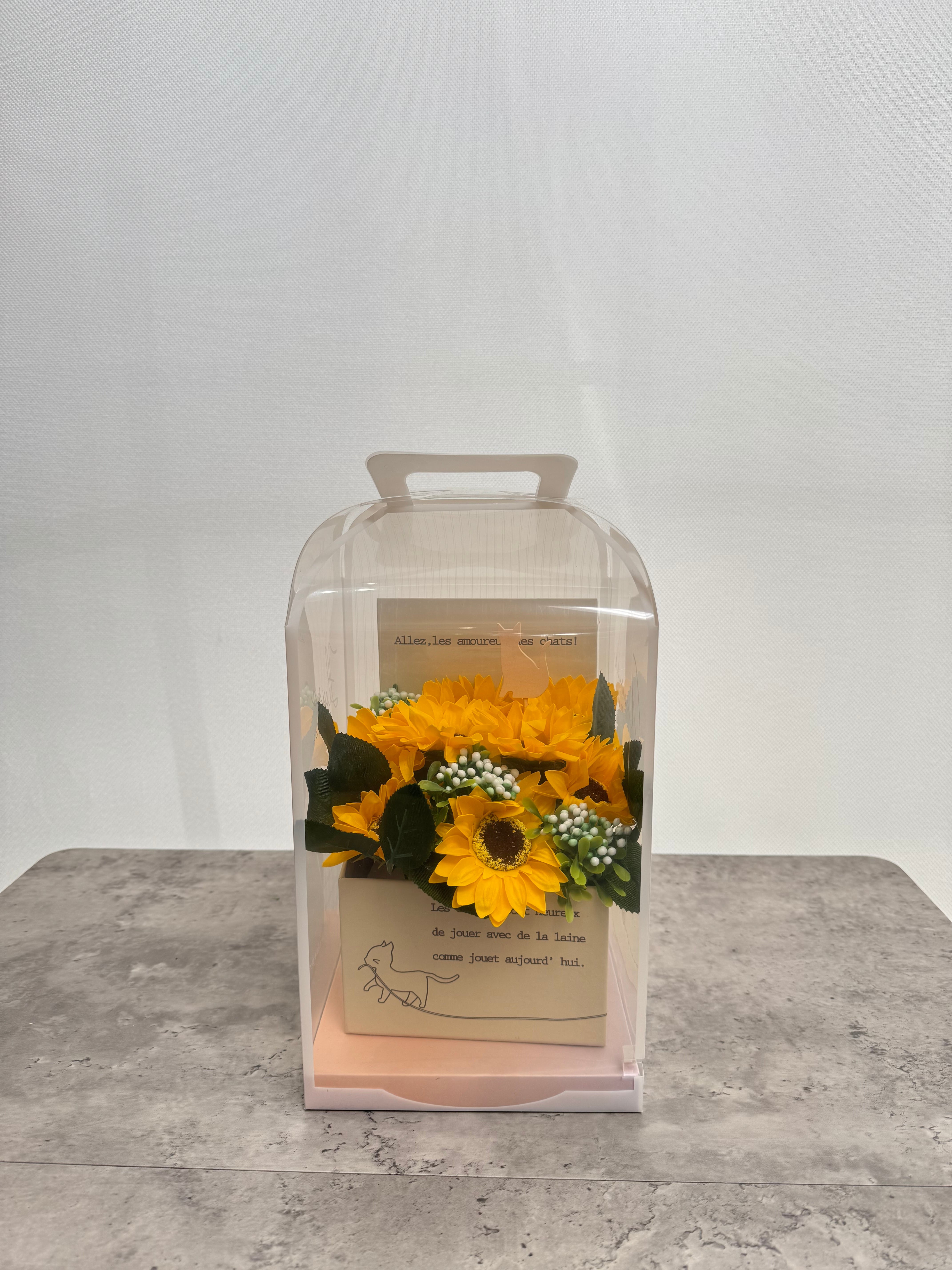 ひまわりのソープフラワー