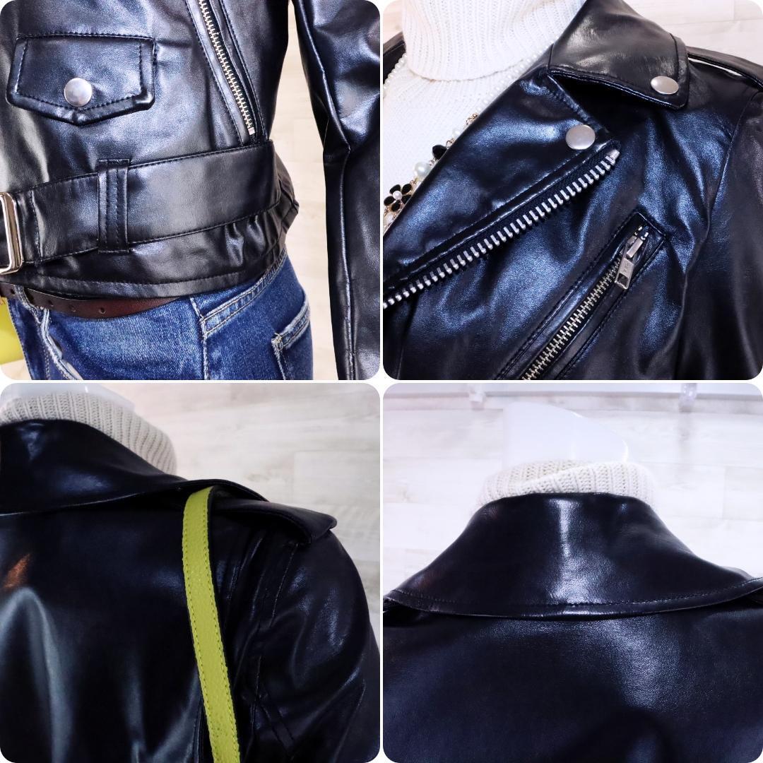 希少 Alexandros×リチウムファム ダブルライダースジャケット S 黒