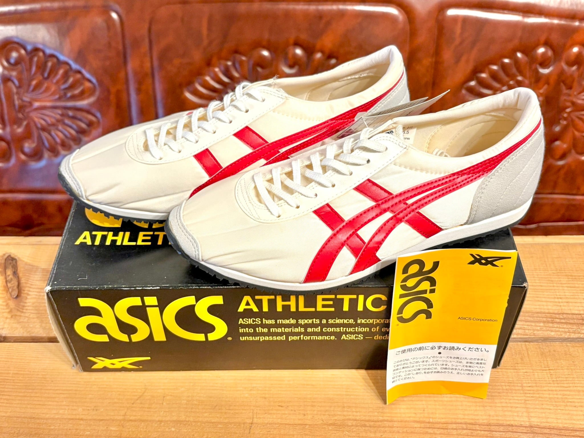 ASICS TIGER（アシックス タイガー） マラソン310 白/赤 27.5cm