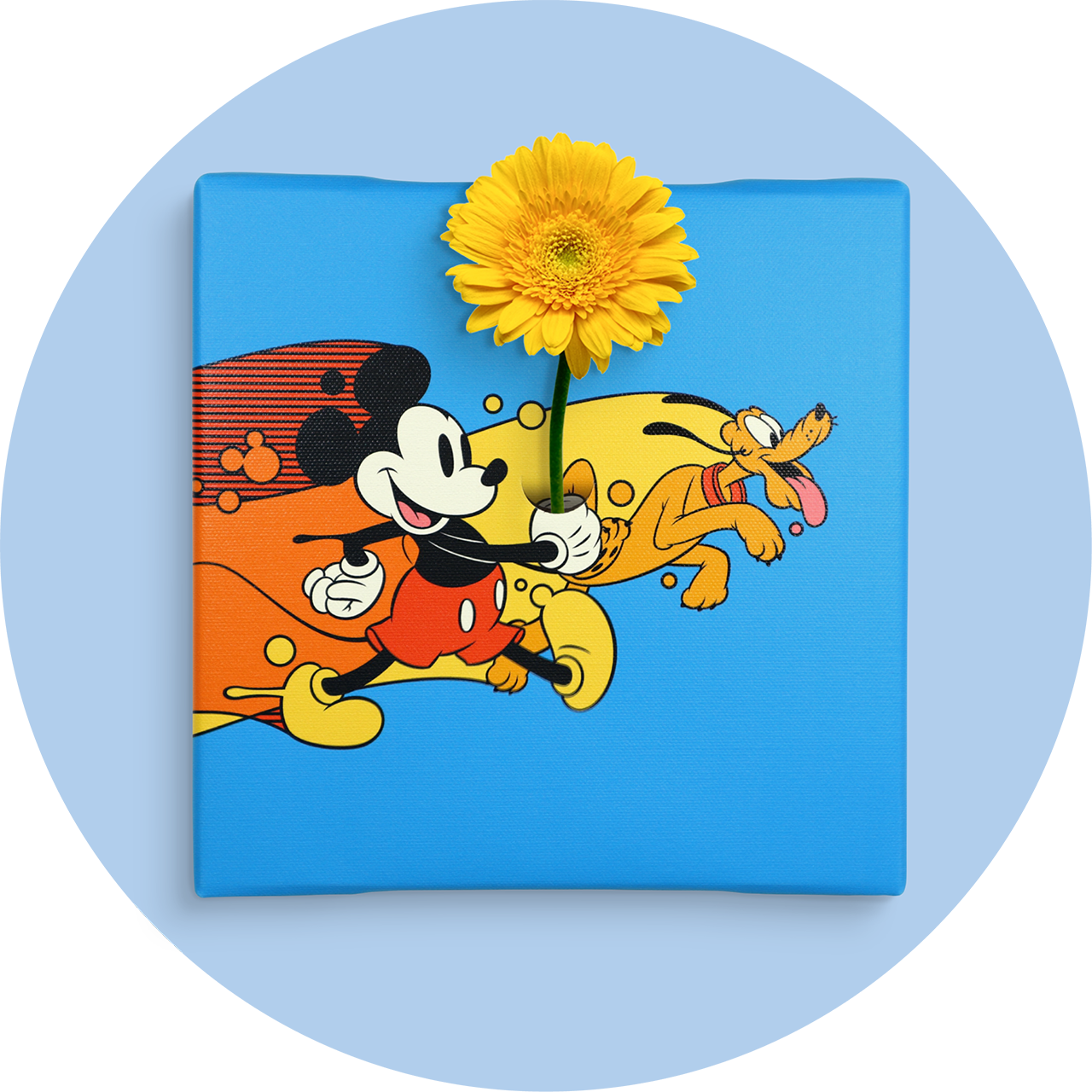 ディズニー アートパネル ミッキー プルート 一輪挿し IKE-DSNY-2212