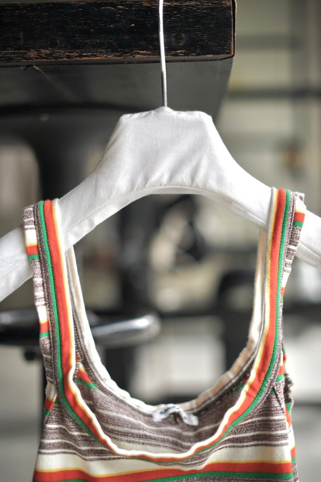 FUMIKA_UCHIDA / Grandrelle multi stripe camisole ( BROWN , BLACK