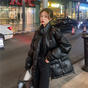 【韓国通販 dgo】stand up collar wild jacket black color（A0886）