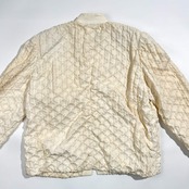 90s リネン100% Christian Dior BOUTIQUE クリスチャンディオール 麻100% ポコポコ素材 ジャケット /アイボリー系 レディース ヴィンテージ