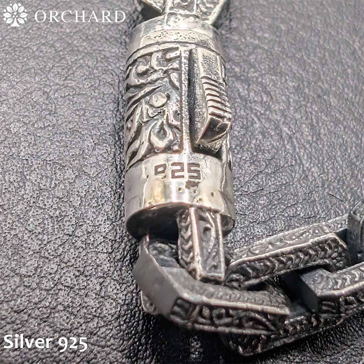 シルバー925 Silver925 クアッドチェーン ブレスレット 20cm メンズ