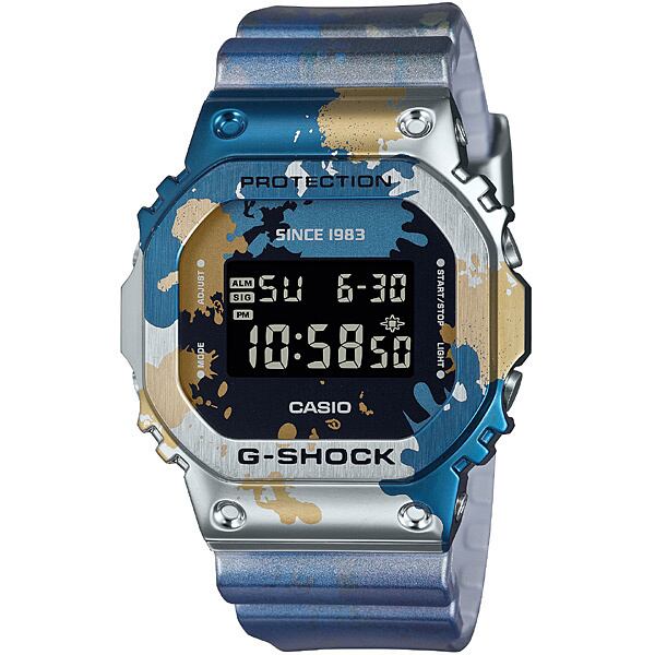 カシオ G Shock 限定品 Gm 5600ss 1jr Street Spiritシリーズ ブルー メンズ腕時計 栗田時計店 1966年創業の正規販売店