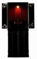 黒塗りに桜を散らした台付モダン仏壇 15×40（幅47cm）｜KB-M-004