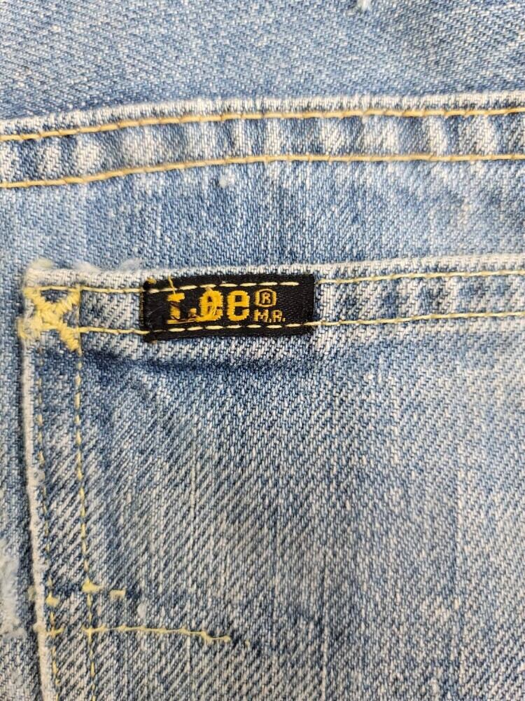 70's Lee デニムパンツ サイド黒タグ TALON ZIP 皮パッチ付 70's Lee デニムパンツ サイド黒タグ TALON ZIP 皮パッチ付
