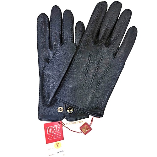 ★定価11.7万円超・新品未使用★ デンツ DENTS　ペッカリーアンライニンググローブ　手袋　ブラック　サイズ9（Mサイズ相当）