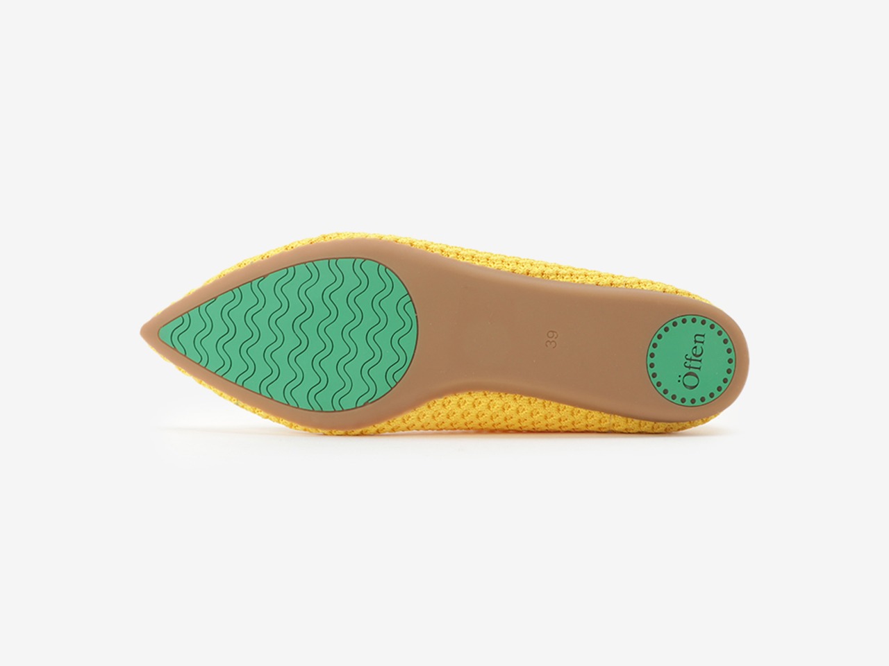 pointed-DOILY / YELLOW