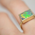 Boulder Opal  Chocolate ring