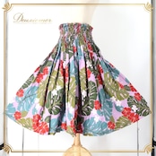 フラダンス 衣装 パウスカート パープル系 モンステラ柄 プルメリア柄 ハイビスカス柄 ハワイアンプリント アロハ フラ ダンス レッスン 練習 華やか 鮮やか カラフル かわいい おしゃれ シングル スカート カーキ系 グリーン系 レッド系 ブルー系 ホワイト系 紫 緑 赤 白 水色 フラダンス衣装 おしゃれスカート 練習着 ハワイアンファッション 軽やか 大人可愛い ギャザー スカート プルメリア モンステラ ハイビスカス カラフル