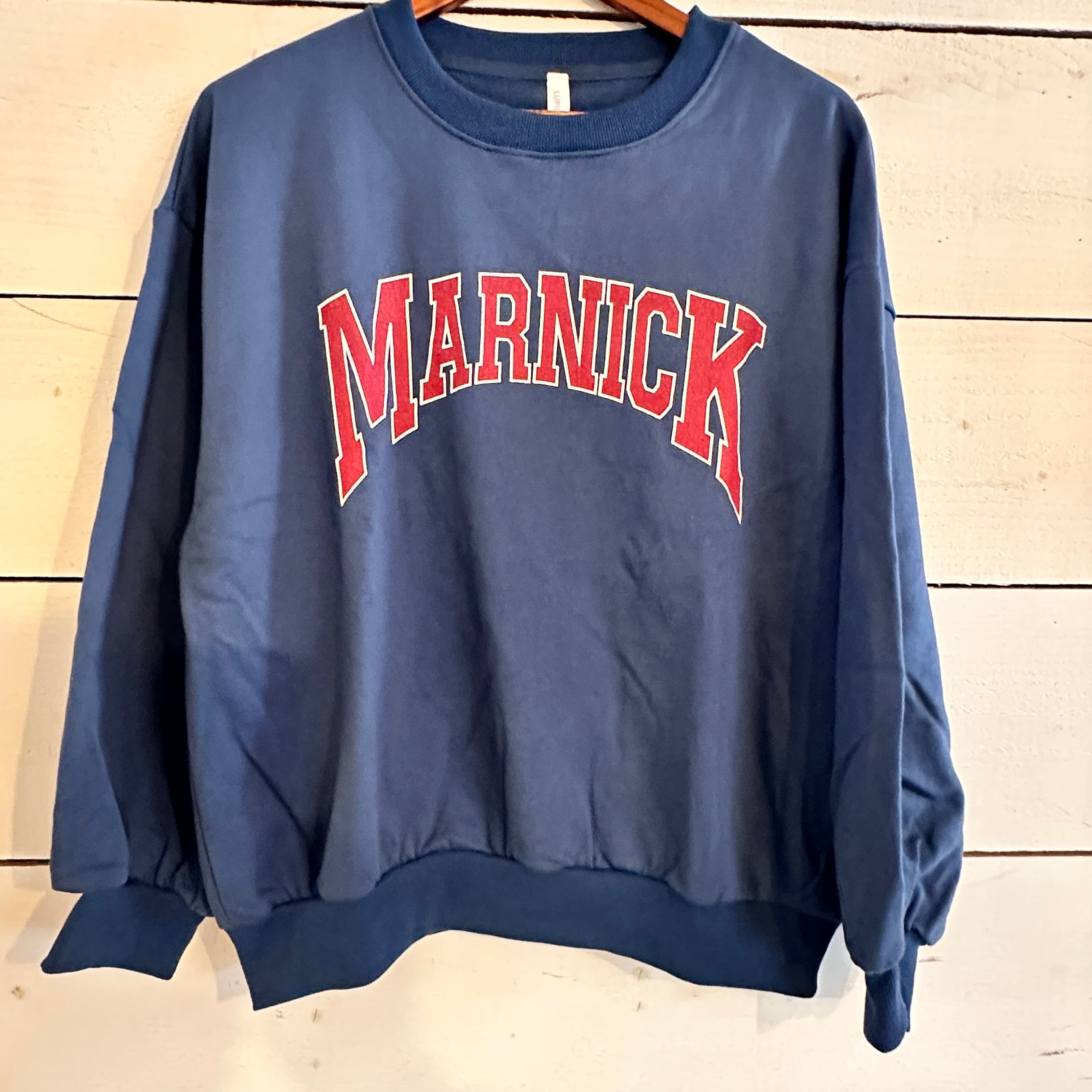 裏毛 スウェット カレッジ ロゴ プリント プルオーバー フリーサイズ　2065