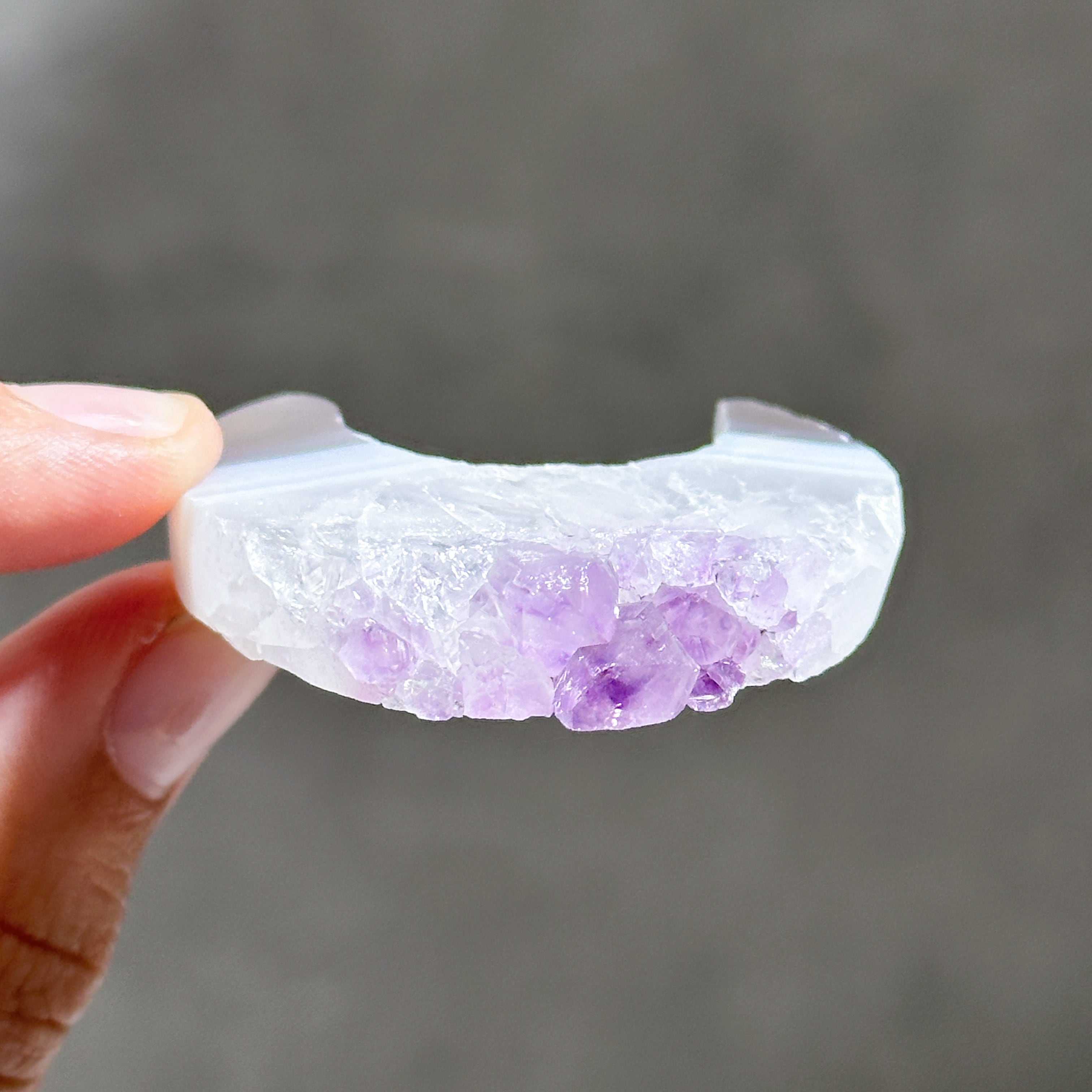 アゲート×アメジスト 月72◇ Agate × Amethyst ◇天然石・鉱物