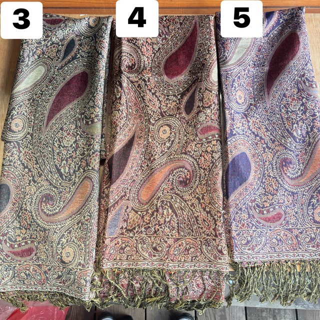 ペイズリー柄パシュミナストール