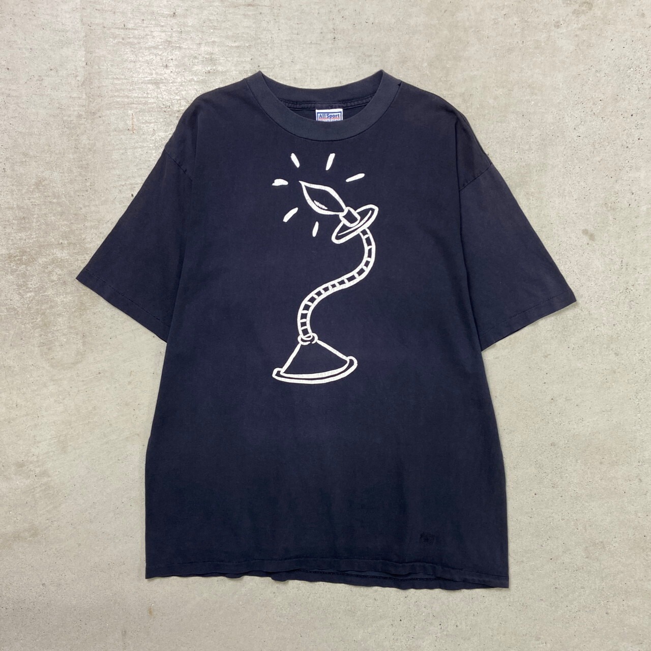 90年代 USA製 All Sport スタンドライト アート プリント Tシャツ 