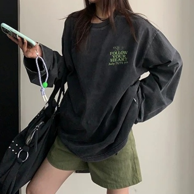 バックロゴヴィンテージライクルーズTシャツ 1col R02696