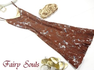 ☆フリー(9号位)☆裾切り返しプリーツロング丈のキャミワンピース(OPN8946)