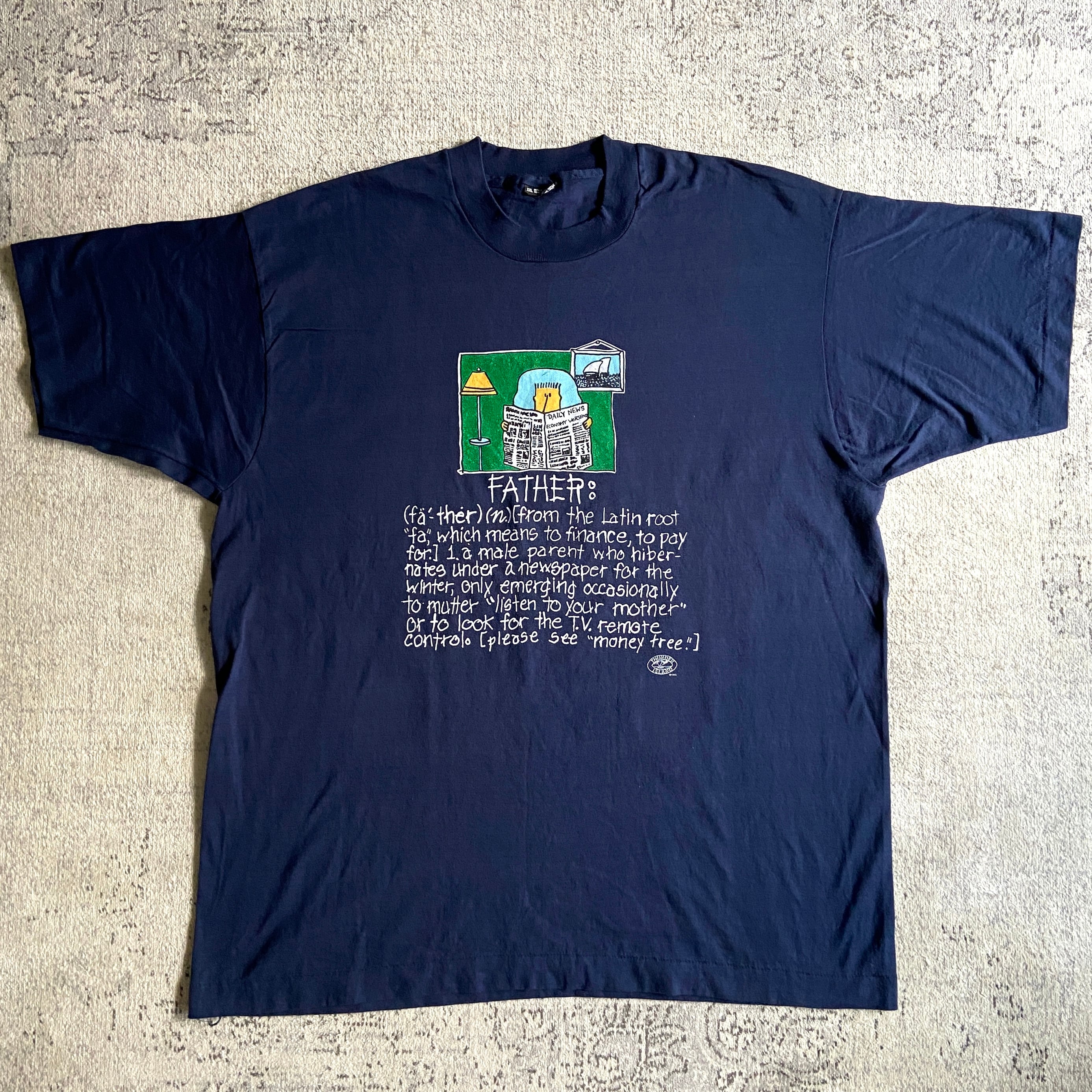 1980s About Father Tee XXL Made in USA F674