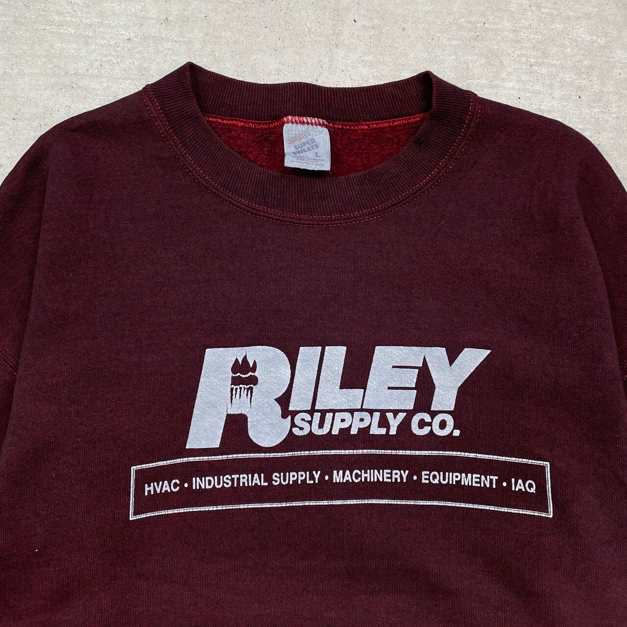 90年代 USA製 JERZEES ジャージーズ RILEY SUPPLY CO. 企業ロゴ 