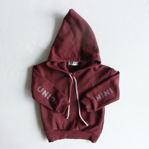 《UNIONINI 2021AW》reflect logo hoodie / wine