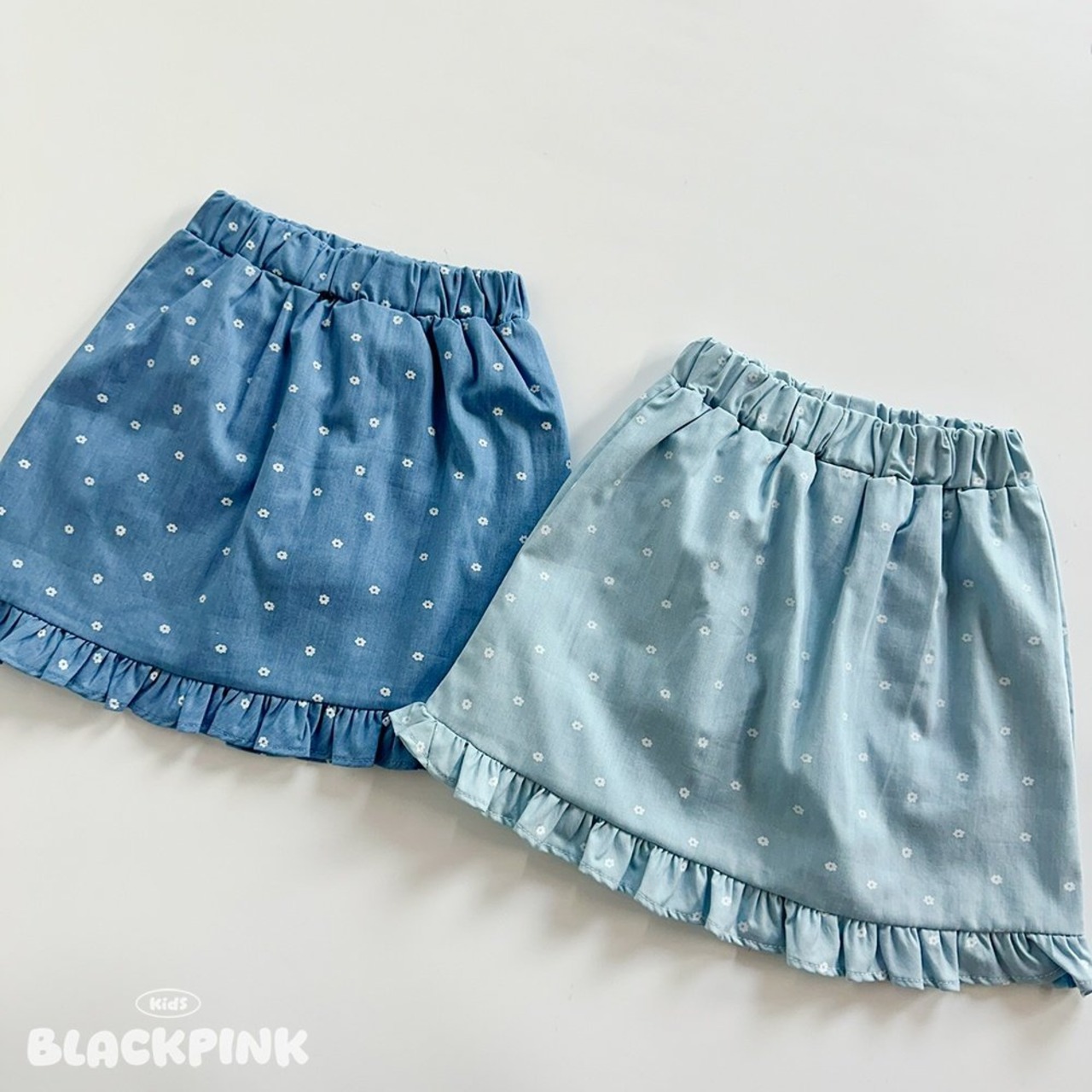 [BLACKPINK] Monée Blue Skirt (2XL) / [블랙핑크] 모네해지청스커트 (2XL)