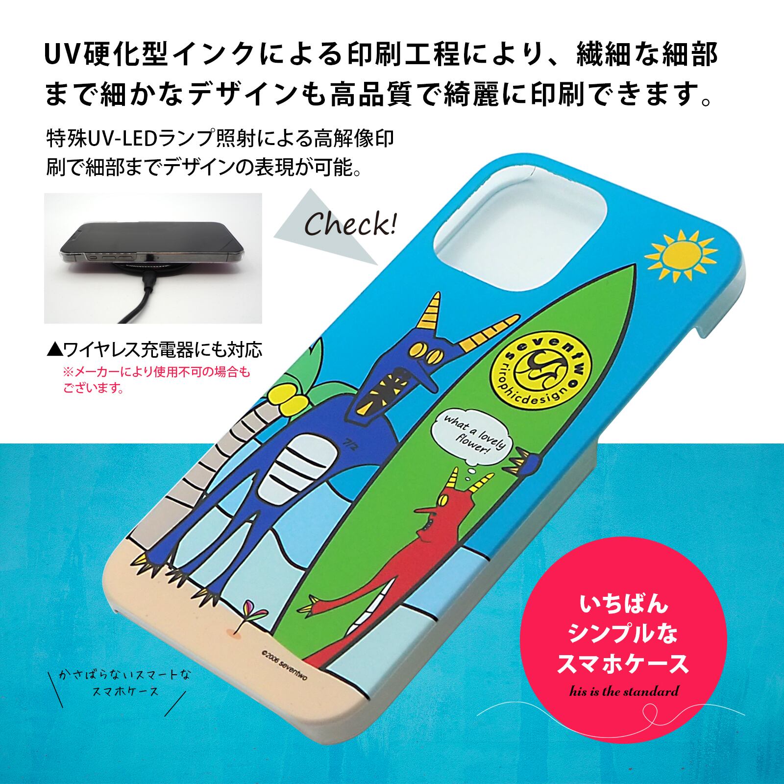How's it going? 覗き込む青鬼 スマホケース クリアハードスリムタイプ