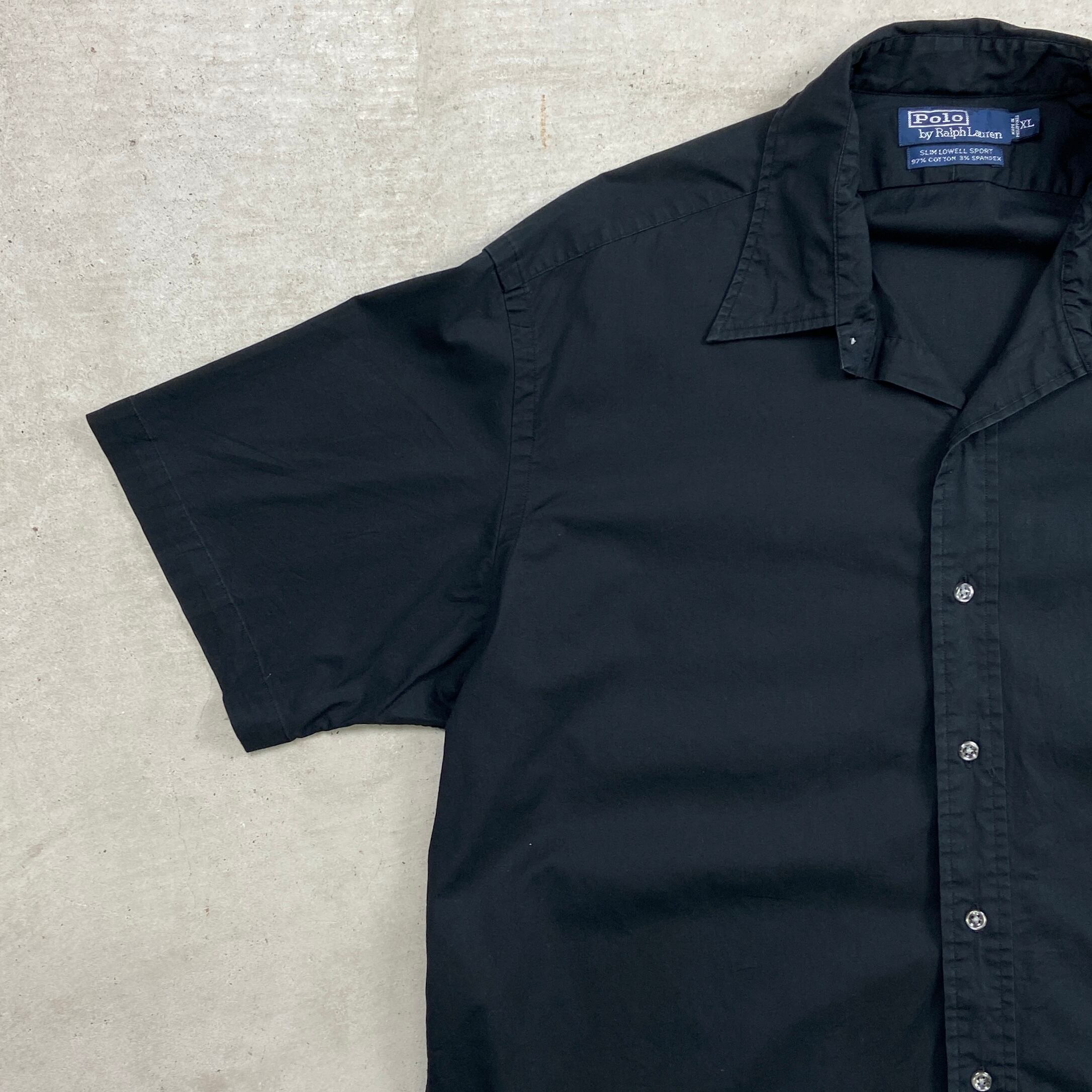 90年代 Polo by Ralph Lauren ポニー無し 半袖シャツ 無地シャツ