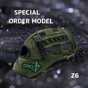 Z6 別注カラー 軟・硬式内野手用グローブ《ラベル》グリーン