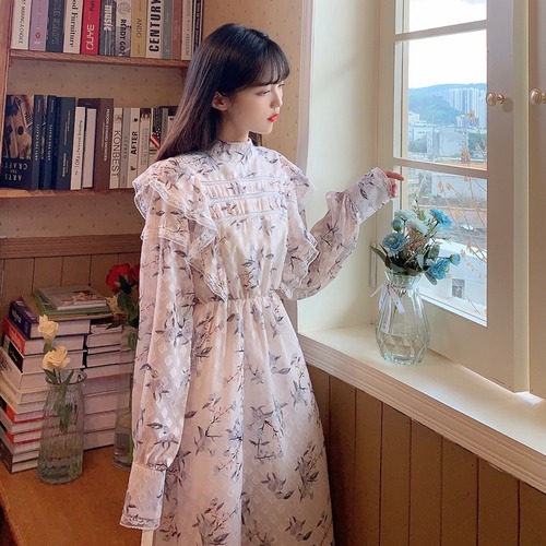 ✞ シフォン★花柄スタンダード膝丈 ひざ丈スカート 大人女子☆ レトロ スウィート ✞ゴスロリ SM ミリ 甘ロリ クラロリ 和ロリ エレガント 黒ロリ 姫ロリ 華ロリ BB-BB54922313810