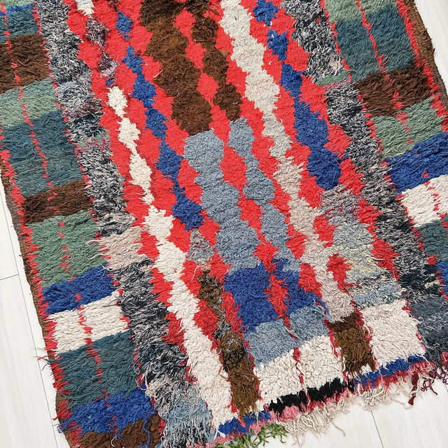 モロッコ ヴィンテージラグ MR011 | ブジャド | 96cm × 189cm