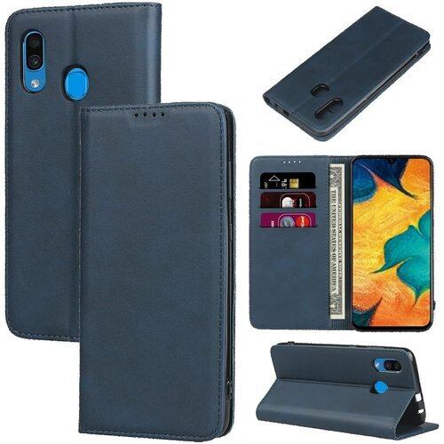 Galaxy a30 ケース 手帳型 スマホケース サムスン ギャラクシーa30 scv43 カバー 手帳型 カードスロット、キックスタンド レザー ネイビー 2165