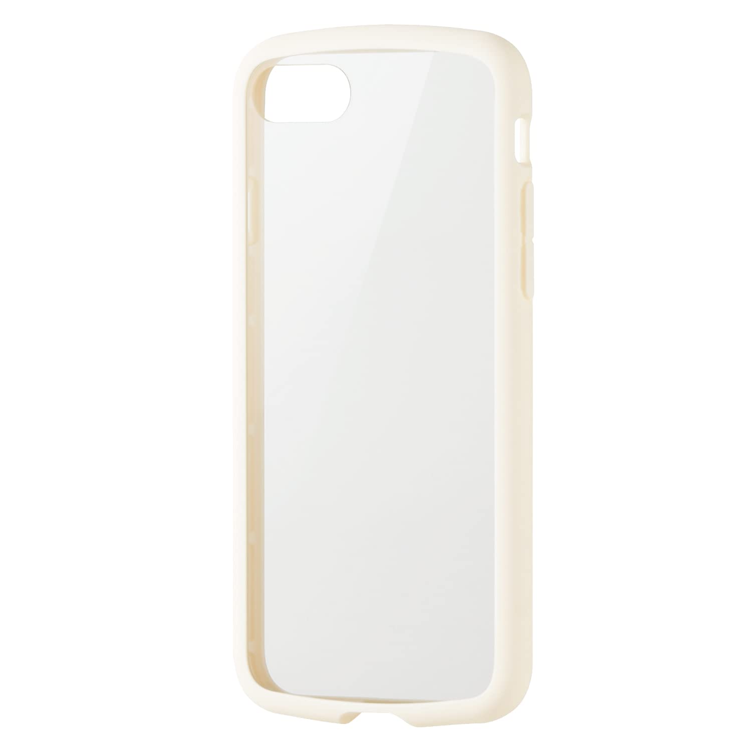 エレコム iPhone SE (第2世代/第3世代) / 8 / 7 用 ケース 耐衝撃 背面クリア TOUGH SLIM LITE アイボリー PM-A22STSLFCGIV