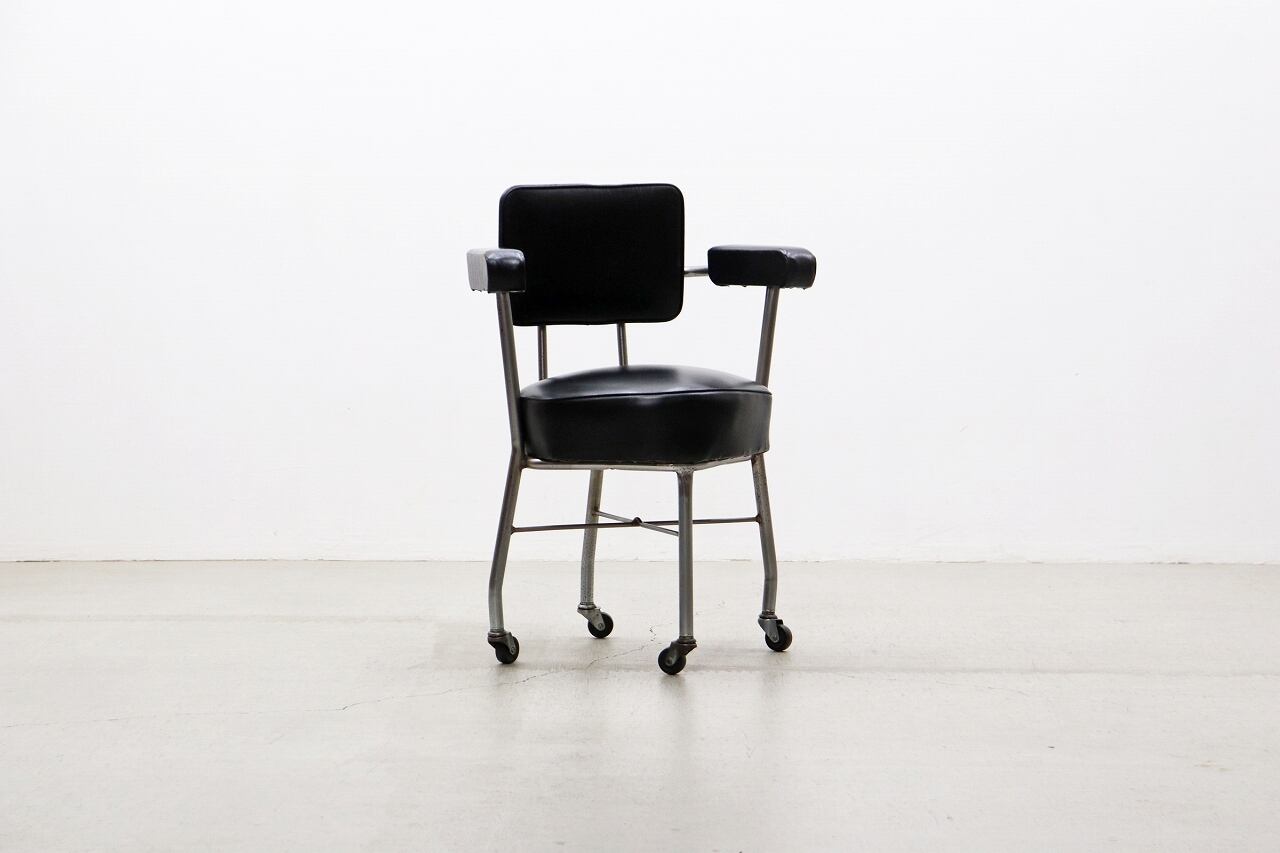 沼津店】レトロ ヴィンテージ キャスターチェア アーム オフィス 事務