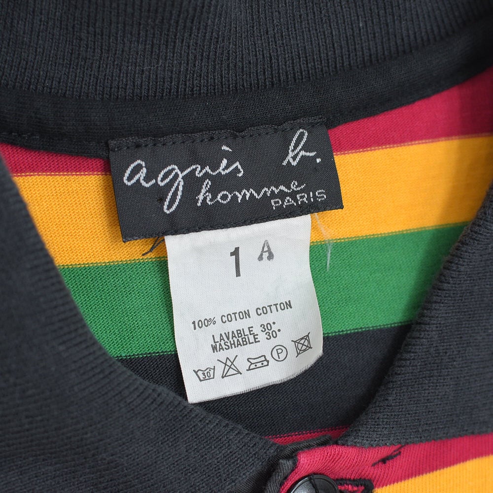 90～00s agnes b. homme アニエスベーオム ラスタカラー ボーダー