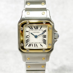 ※Reserved items※Cartier カルティエ サントスガルべSM クォーツ コンビ 腕時計 レディース 4912-202203