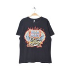 映画 ミュージカル ロックオブエイジズ Tシャツ 黒 蛇 クラッシックロック ムービーT メンズM相当 ROCK OF AGES 古着 @BA0007