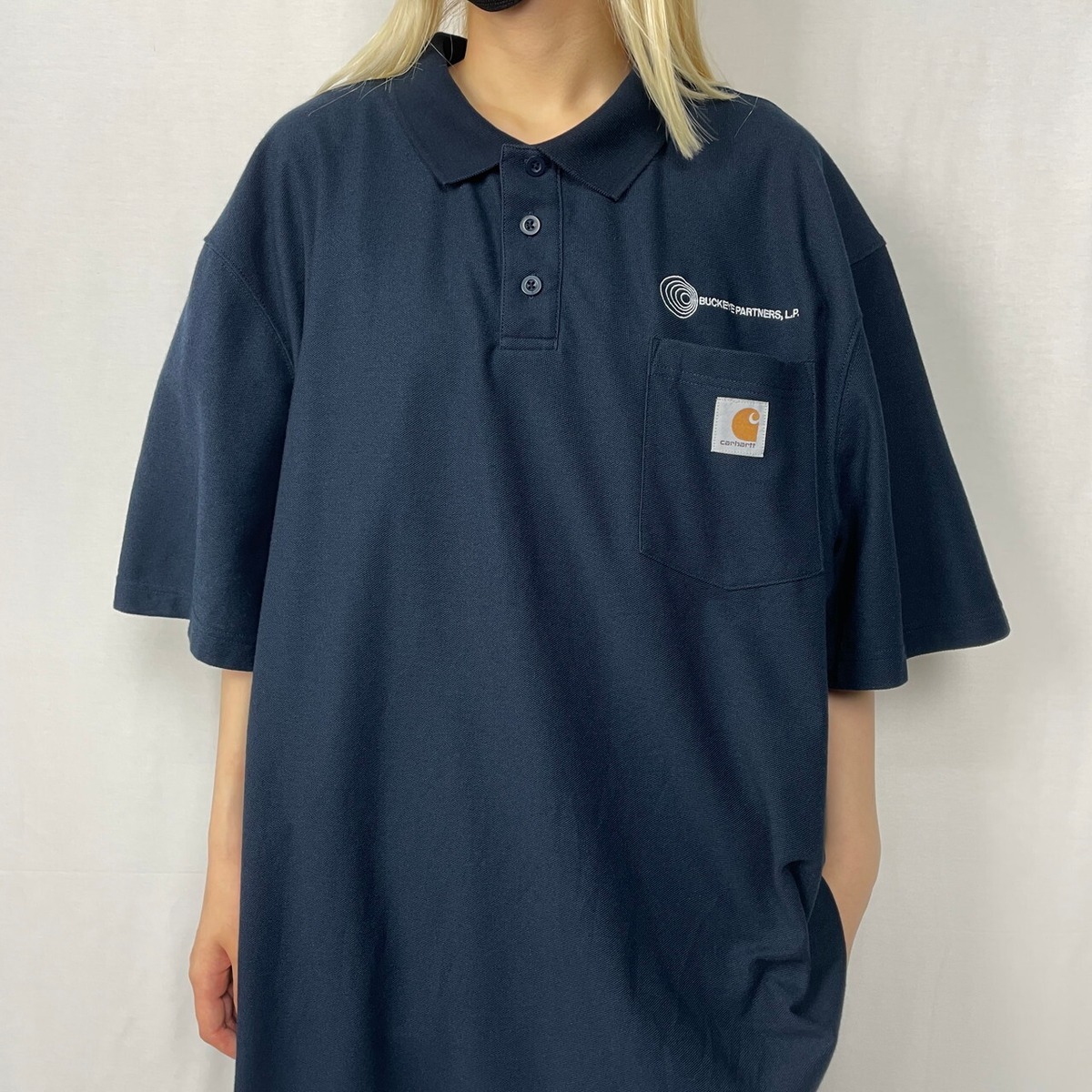 Carhartt カーハート 企業ロゴ刺繍 ORIGINAL FIT ポロシャツ メンズ2XL 