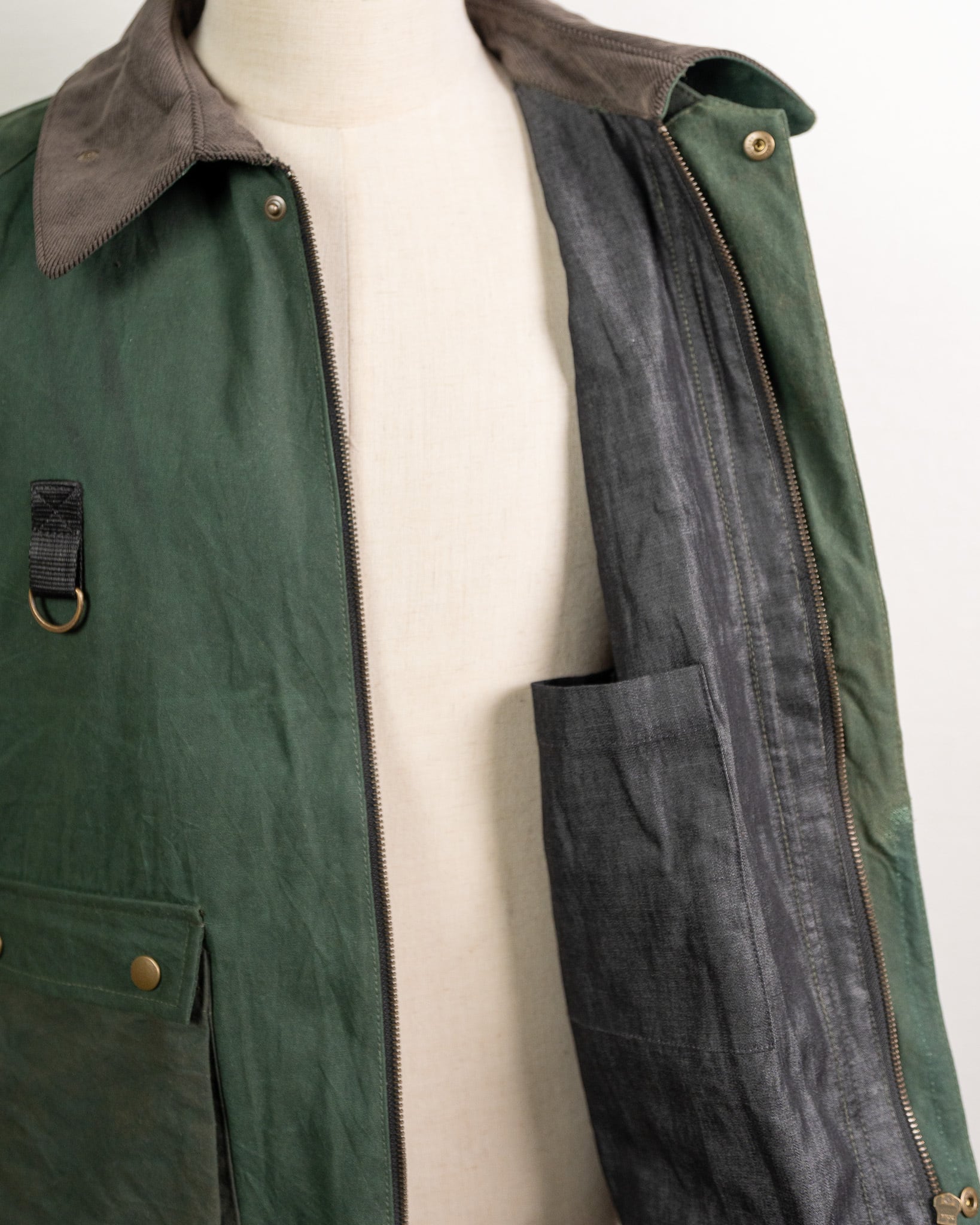 yoused】REMAKE OILED FISHING JACKET 