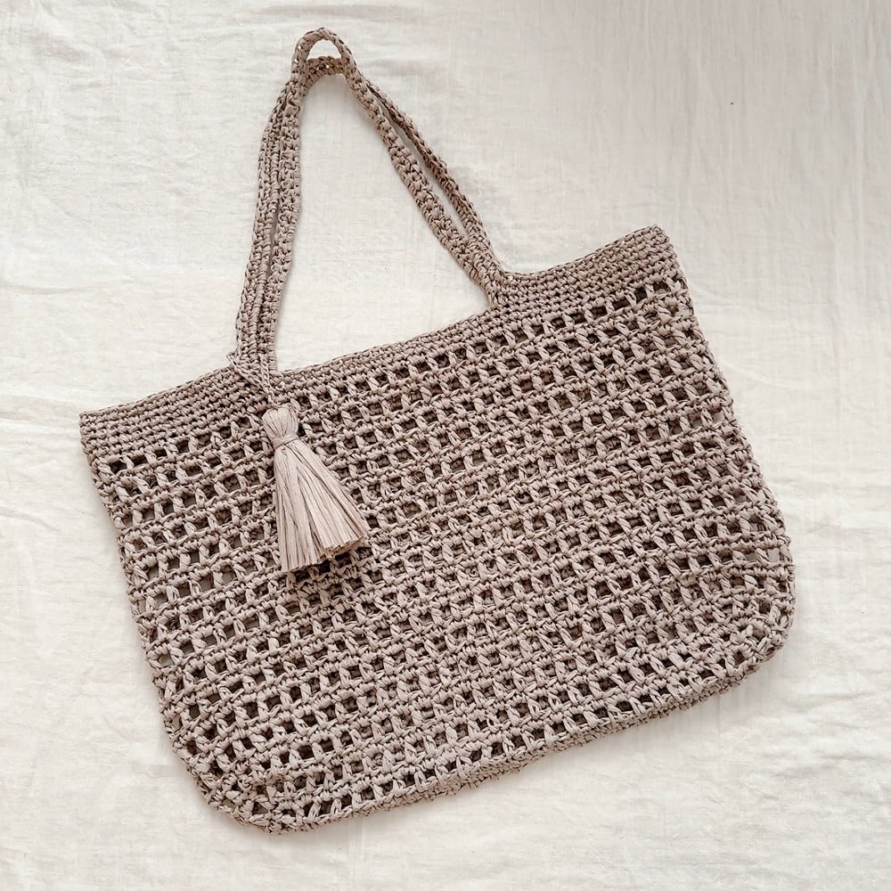 ストローのカゴバッグ（Aタイプ・Bタイプ）｜大瀧理保子 さんコラボ