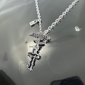 OPEN CROSS NECKLACE T-BAR / オープンクロスTバーネックレス